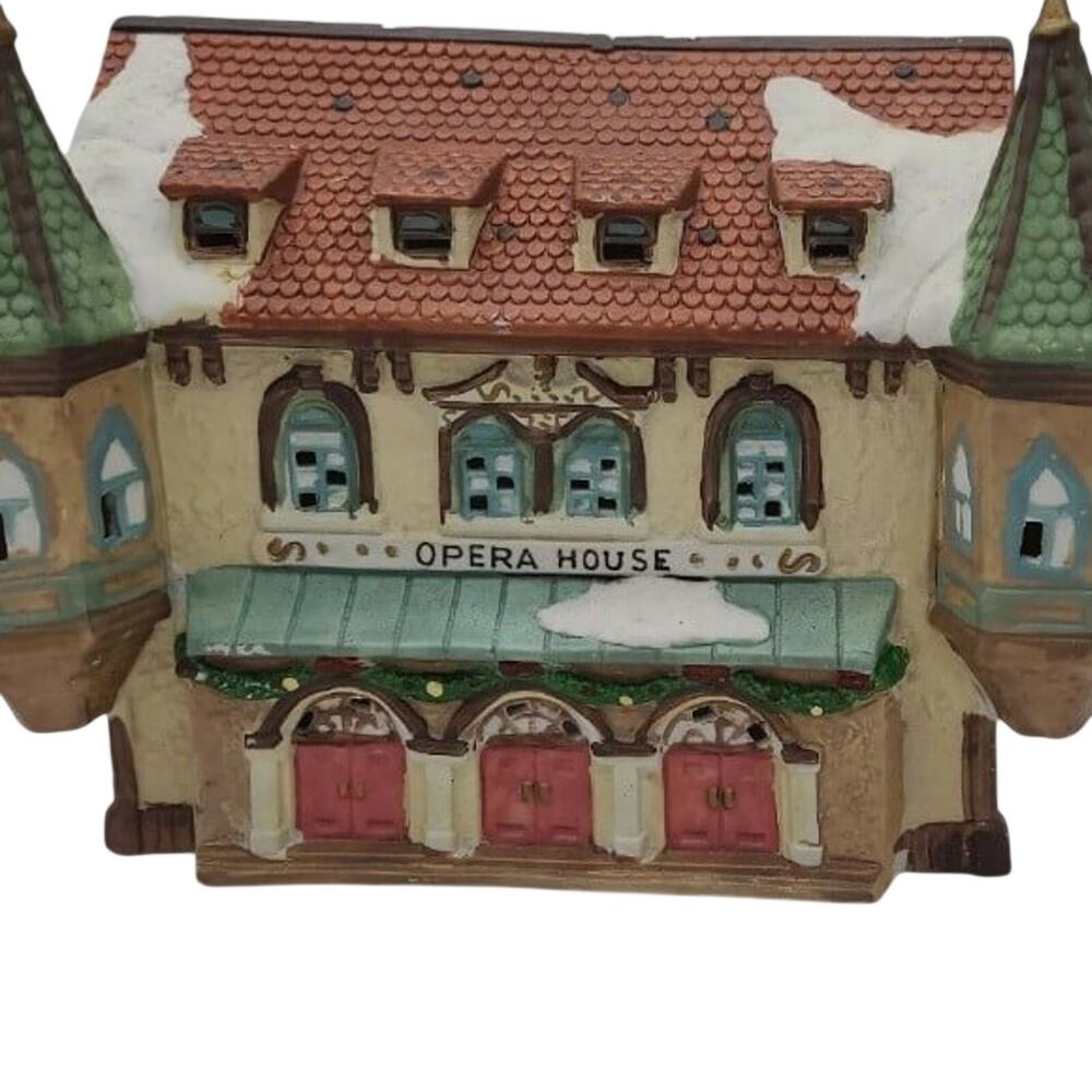 1994 O'Well Dickens Opera House Keepsake Christmas Village Porcelain Lighted